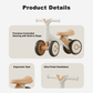 4-Wheel Baby Balance Bike for Toddlers 1–3 Years, Anti-Tip Ride-On Walking Toy