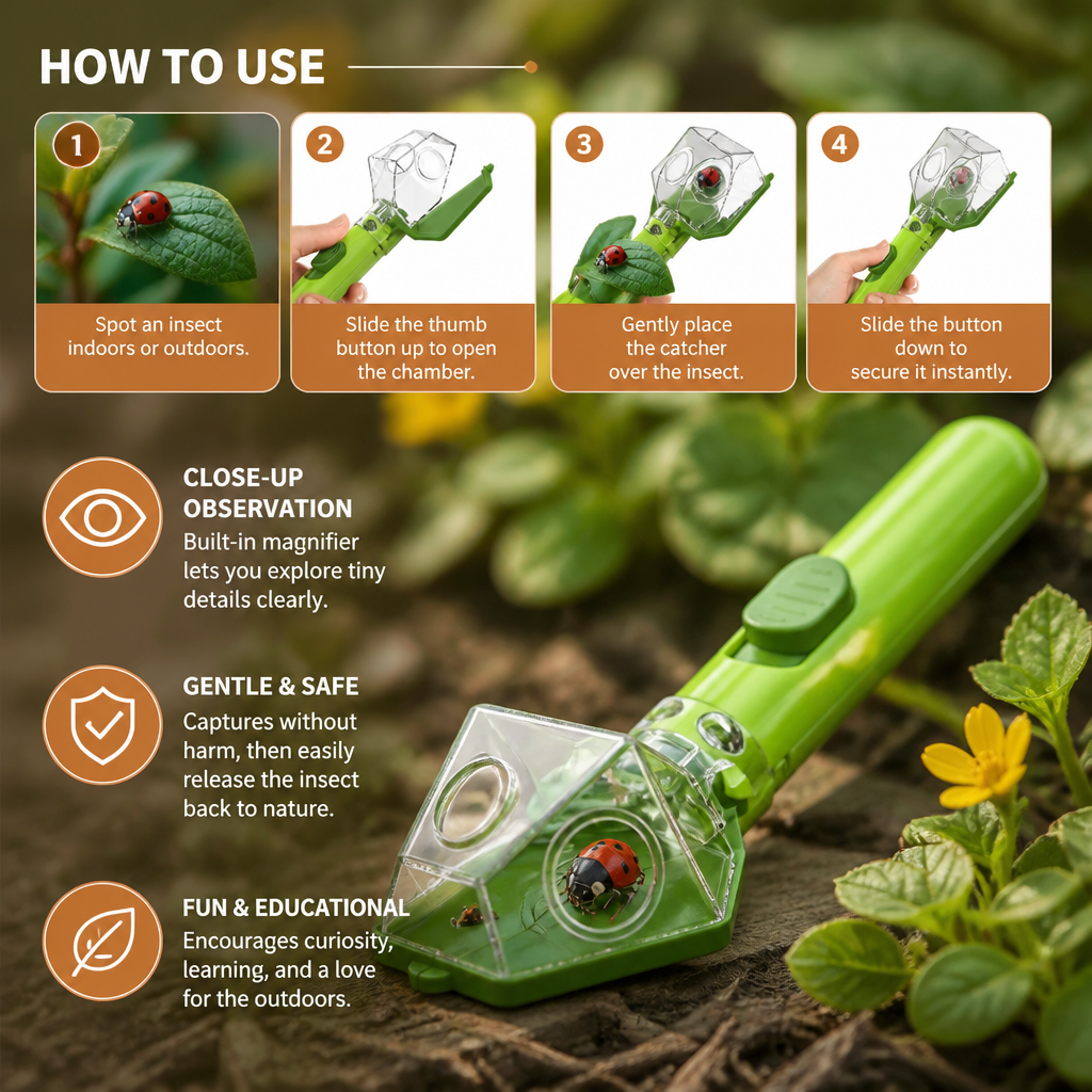 Kids Bug Catcher with 6X Magnifying Glass