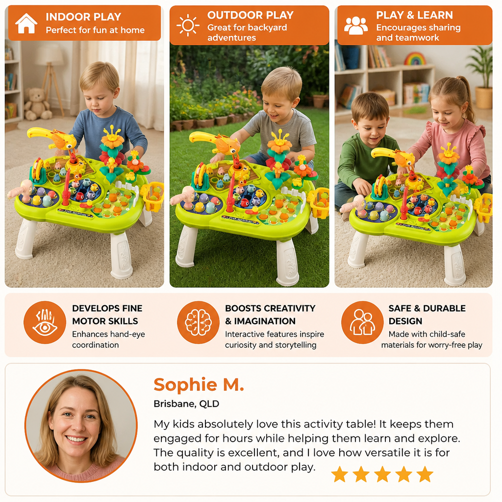 Kids Multi-Activity Learning and Game Table