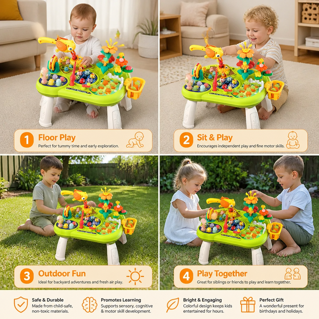 Kids Multi-Activity Learning and Game Table