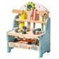 Wooden Toy Workbench with Play Tools and Storage Shelf