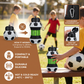 Foldable Silicone Soccer Water Bottle for Kids