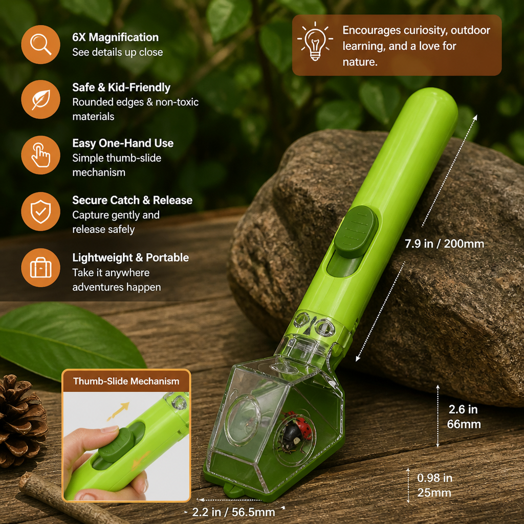Kids Bug Catcher with 6X Magnifying Glass