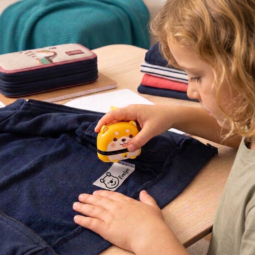Personalised Kids’ Name Stamp for Clothing and School Supplies