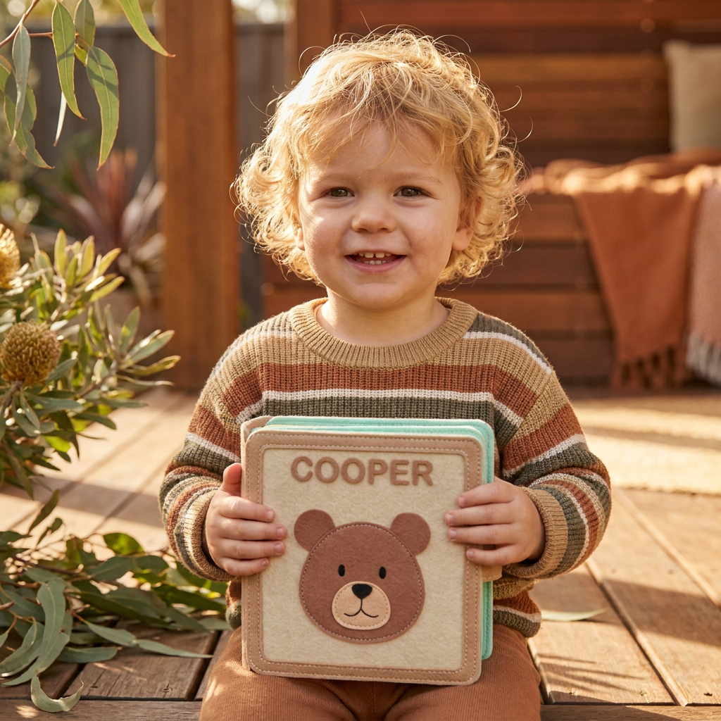 Personalised Felt Activity Book for Kids