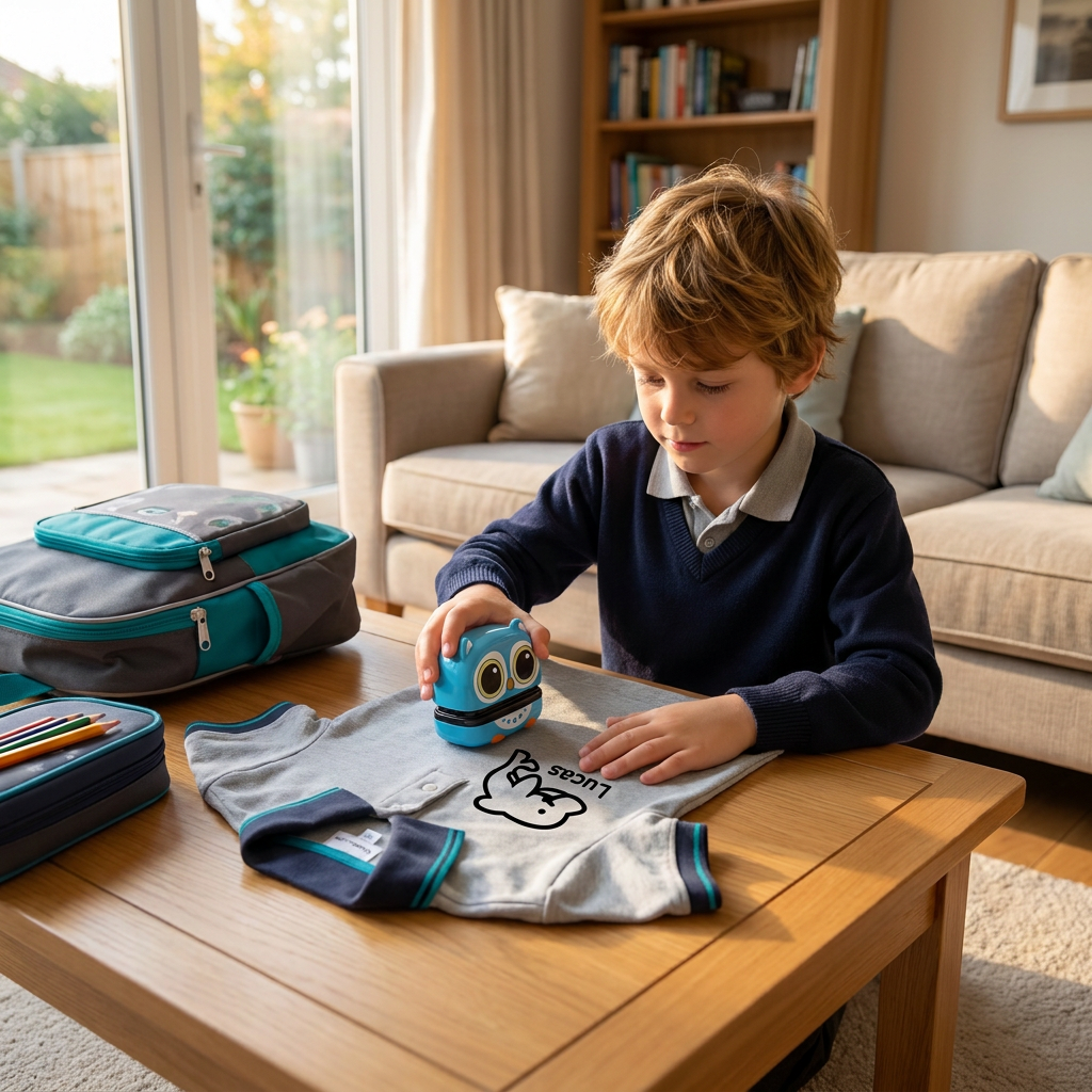 Personalised Kids’ Name Stamp for Clothing and School Supplies