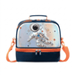 Insulated Double Layer Kids Lunch Bag for School, Thermal Food Storage Tote