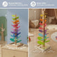 Montessori Rainbow Marble Run Tower for Kids