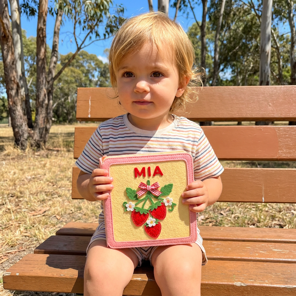 Personalised Felt Activity Book for Kids