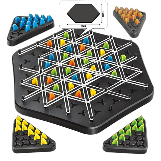 Triangle Tactics Strategy Board Game – Fun Logic & Strategic Thinking Game for Kids & Families