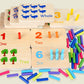 Montessori Wooden Counting Peg Board – Educational Math Toy for Kids