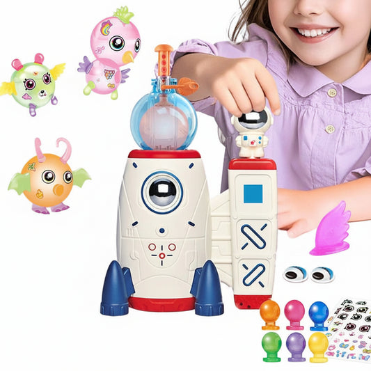 DIY Nano Tape Bubble Craft Kit for Kids, Rocket & Balloon Maker, Gift for Boys & Girls