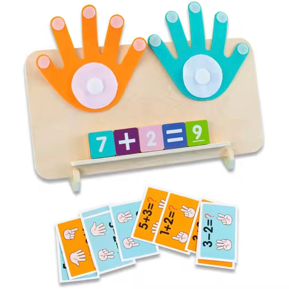 Montessori Finger Counting Game – Wooden Math Learning Toy for Kids & Toddlers