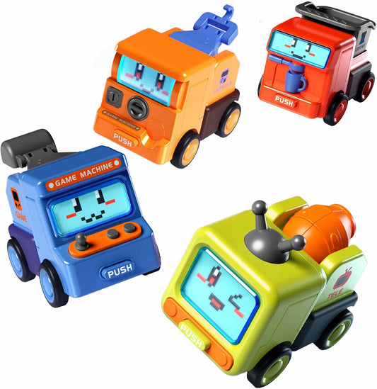 Transformable Montessori Car Toys (4 Pcs)