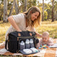 Waterproof Nappy Tote Bag with Change Mat and Dummy Case