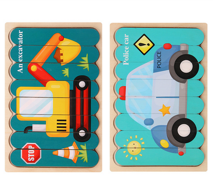 Montessori Flip Puzzle Sets (Set of 2)