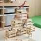 Rectangular wooden building planks