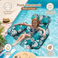 Inflatable Pool Hammock Float with Backrest