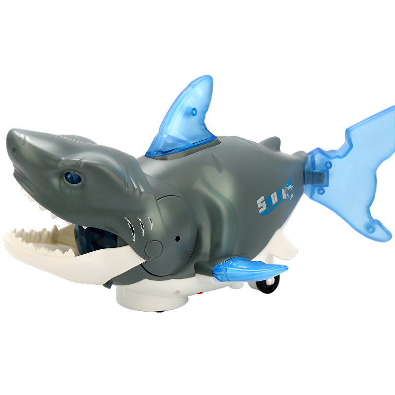 Musical Shark Toy – Colourful Crawling Baby Toy with Lights & Music, 360° Direction Play