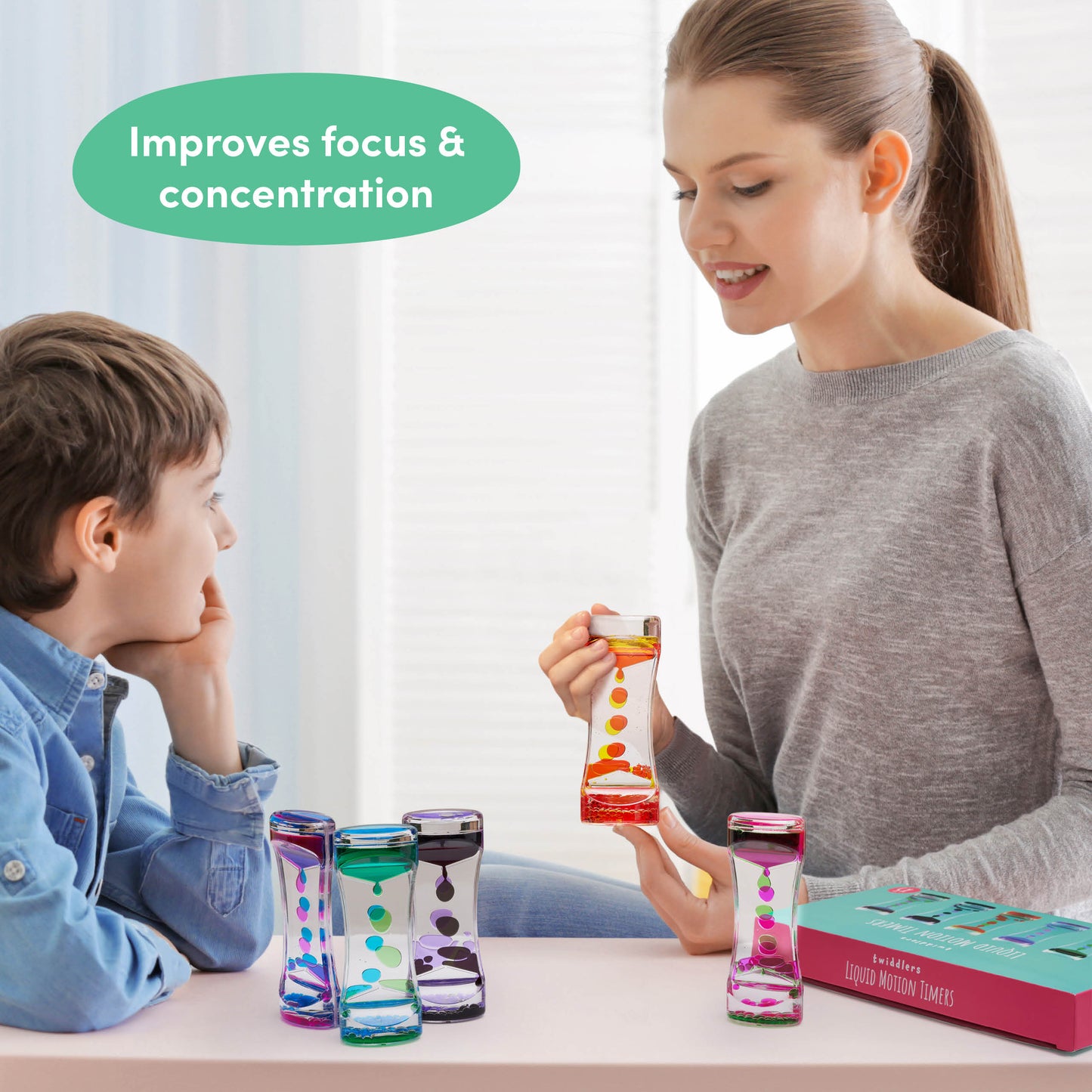 Sensory Liquid Motion Timers – Calming Visual Fidget Toy for Kids, Stress Relief & Focus Aid