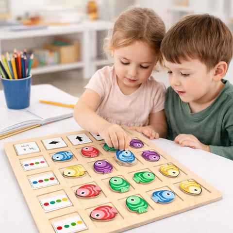 Montessori Strategy Game – Logic & Direction Skills Board Game for Kids, Educational Toy