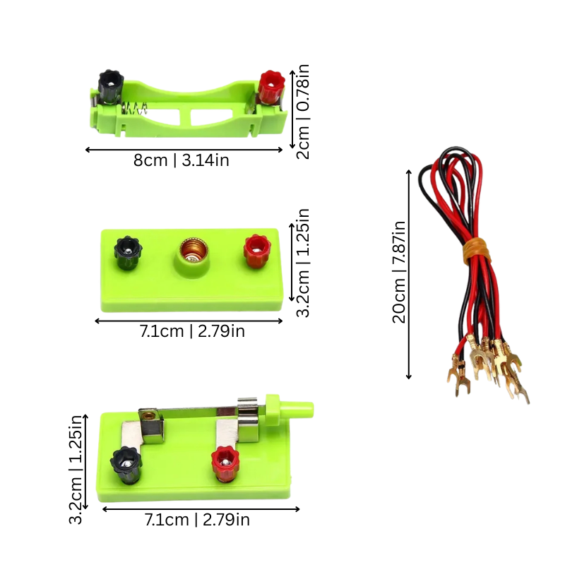 STEM Electricity Kit for Kids – DIY Circuit Learning Set, Educational Science Experiment Toy