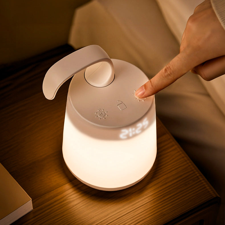 Mountable night light with feeding-time tracker