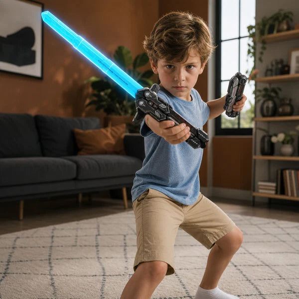 Light-Up Telescopic Butterfly Sword for Pretend Play