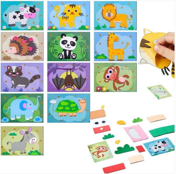 3D Sticker Puzzles (12 Sheets)