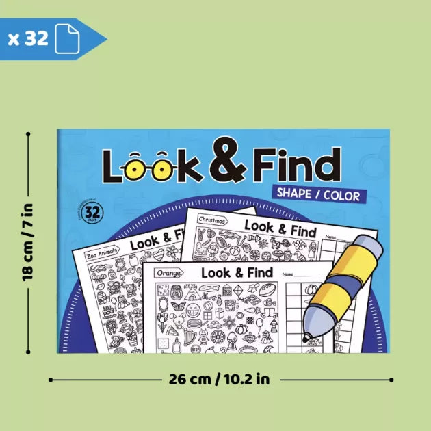 Seek & Find Coloring Book for Kids – Hidden Picture Activity Puzzle Book