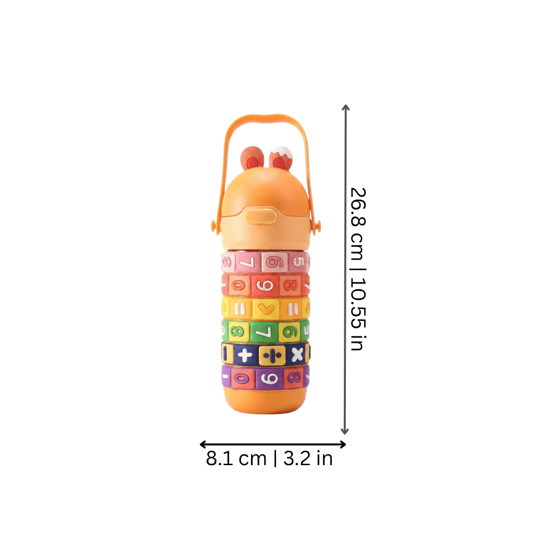 Kids Number Learning Water Bottle with Time Markers