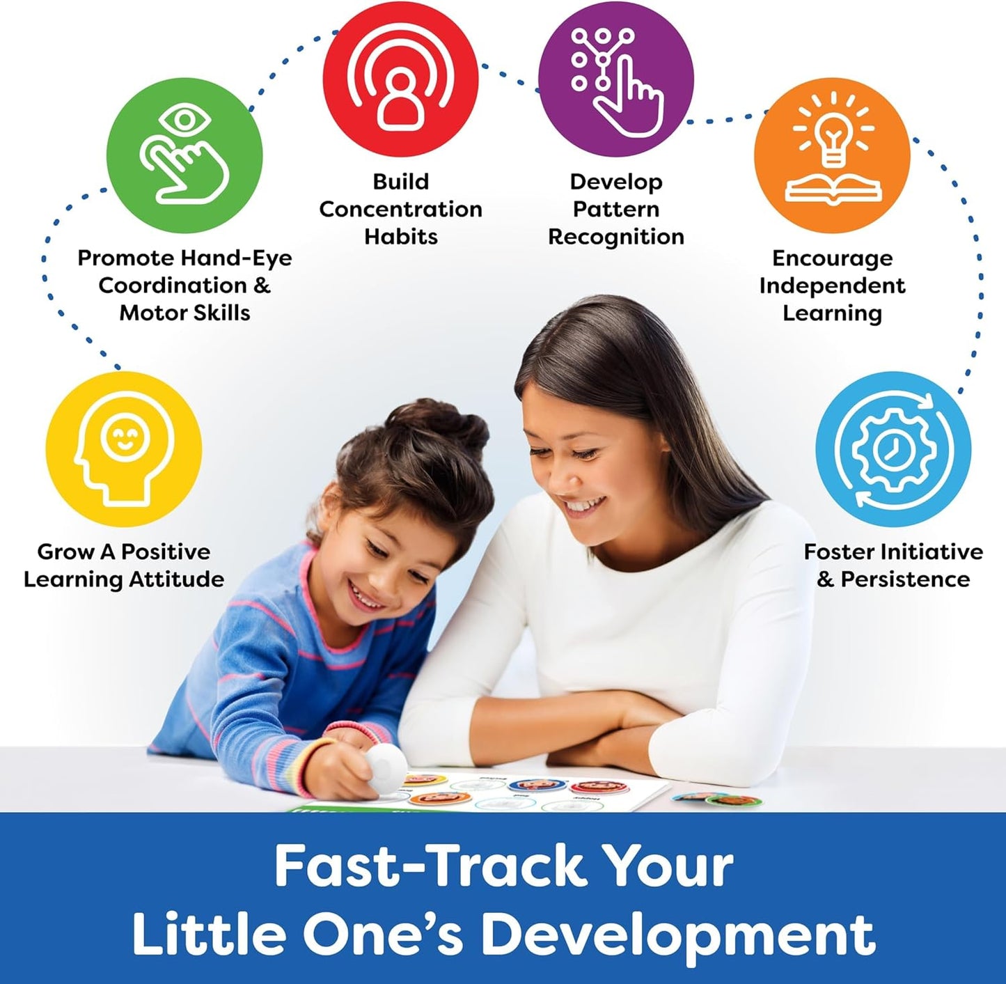 Montessori Preschool Busy Book for Toddlers – Sensory Learning Activity Book, Ages 3+