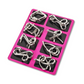 Metal Puzzle Rings – IQ Brain Teasers & Mind Game Set for Adults & Kids