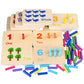 Montessori Wooden Counting Peg Board – Educational Math Toy for Kids