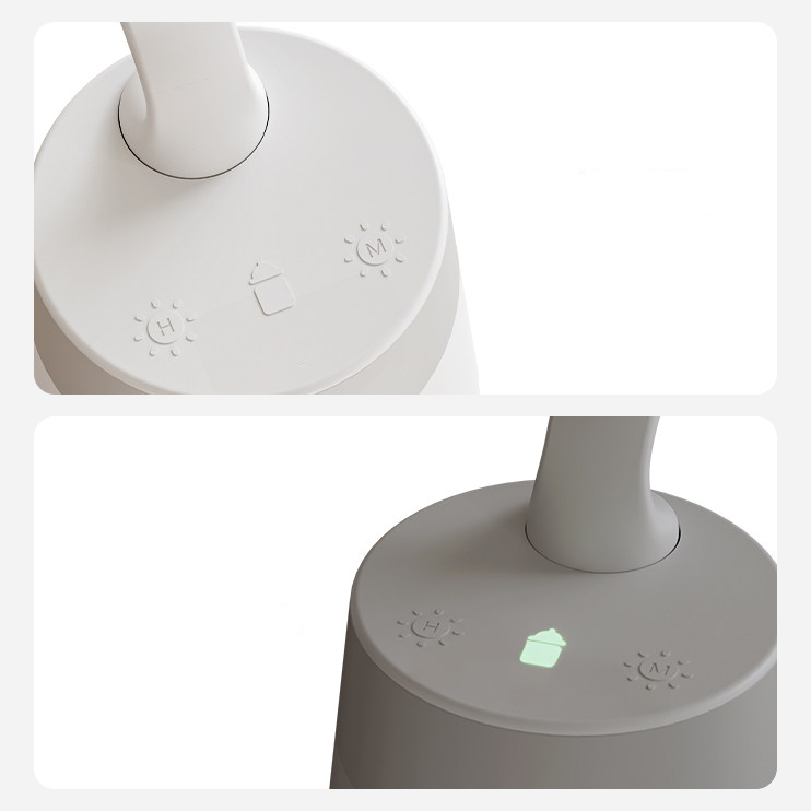 Mountable night light with feeding-time tracker