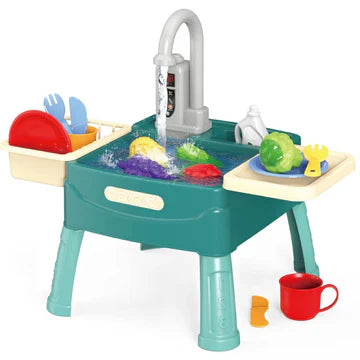 Kids Play Kitchen Set with Running Water – Pretend Cooking Toy for Boys & Girls