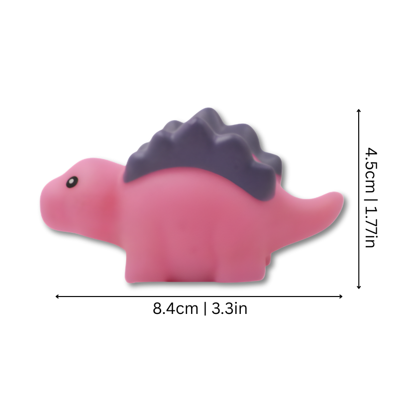LED Light Up Dinosaur Bath Toys for Kids – Color Changing Water Bath Toy Set for Toddlers & Babies