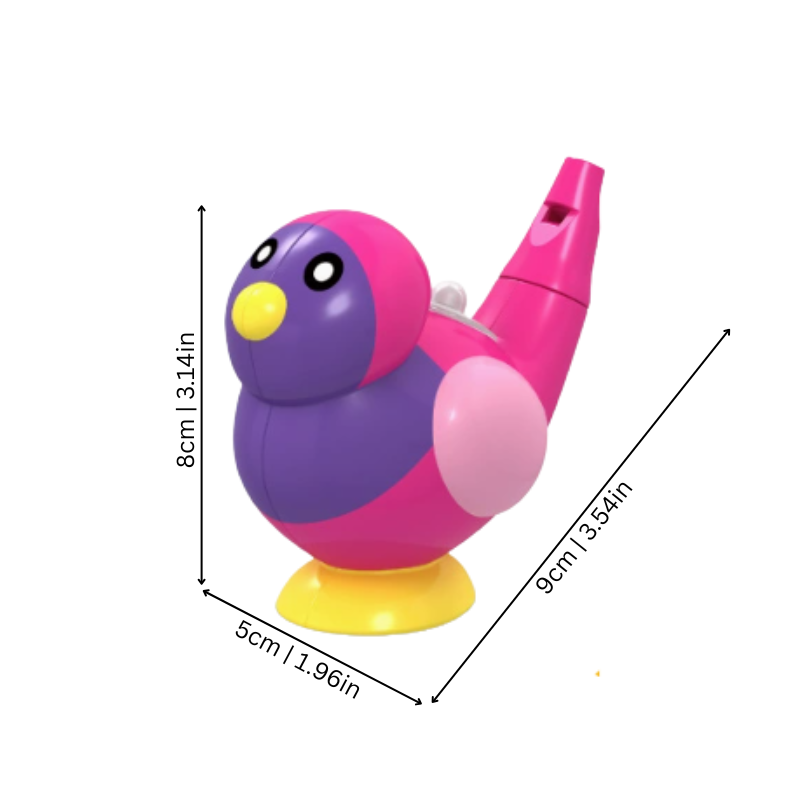 Kids Water Bird Whistle Bath Toy – Colorful Musical Bath Time Toy for Toddlers & Babies