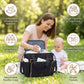 Waterproof Nappy Tote Bag with Change Mat and Dummy Case