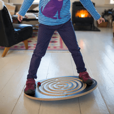 Wooden Labyrinth Balance Board – Montessori Coordination & Motor Skills Game for Kids
