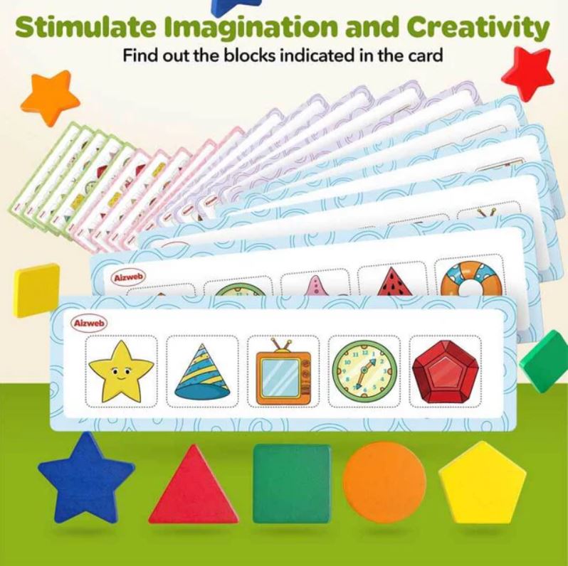 Wooden Color Shape Matching Box – Montessori Australia
