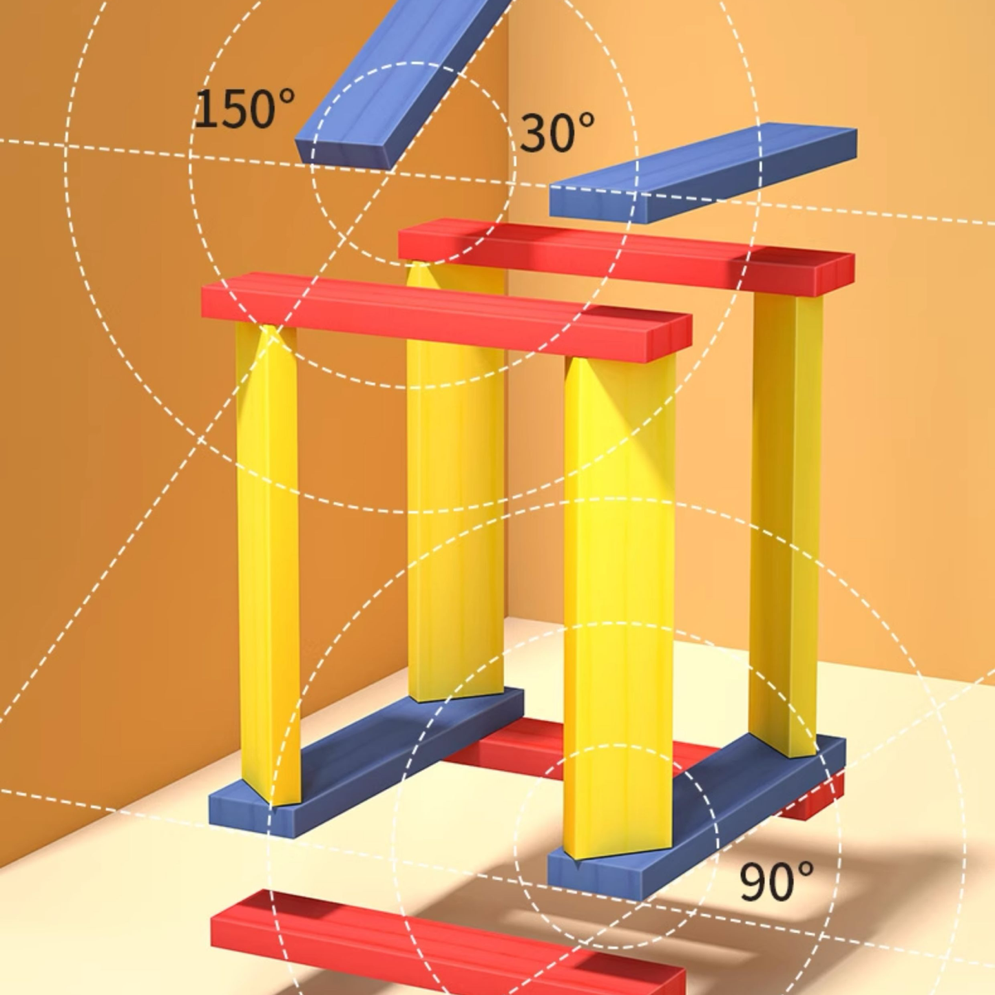 Rectangular wooden building planks