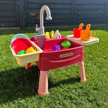 Kids Play Kitchen Set with Running Water – Pretend Cooking Toy for Boys & Girls