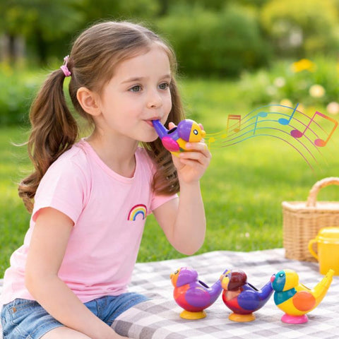 Kids Water Bird Whistle Bath Toy – Colorful Musical Bath Time Toy for Toddlers & Babies