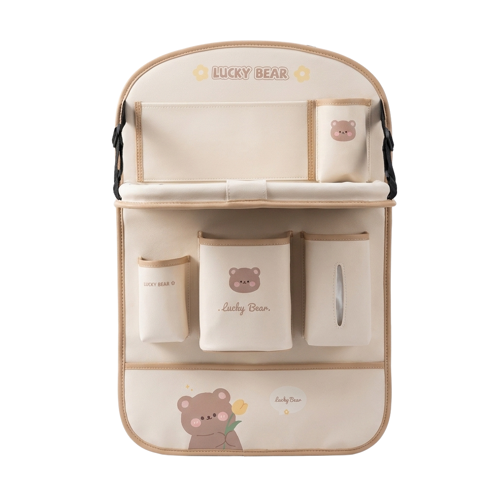 Foldable Kids Car Seat Tray Organizer for Travel