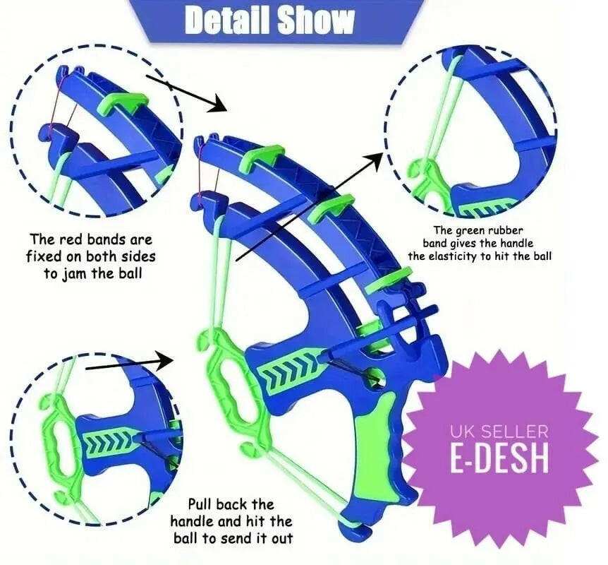 Kids Archery Toy Set – Safe Bow and Arrow Target Game with Sticky Balls & Cans