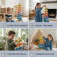Montessori Rainbow Marble Run Tower for Kids