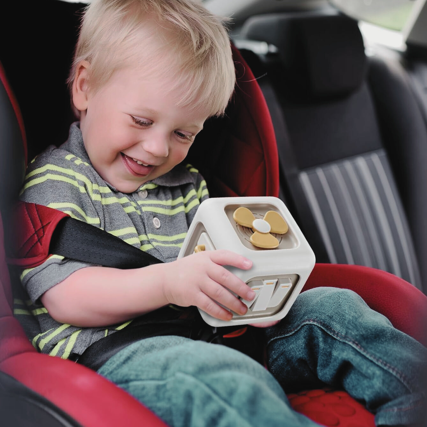 Montessori Wooden Activity Cube for Toddlers – 6-in-1 Educational Motor Skills Toy