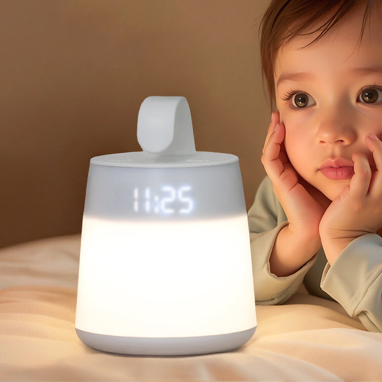 Mountable night light with feeding-time tracker