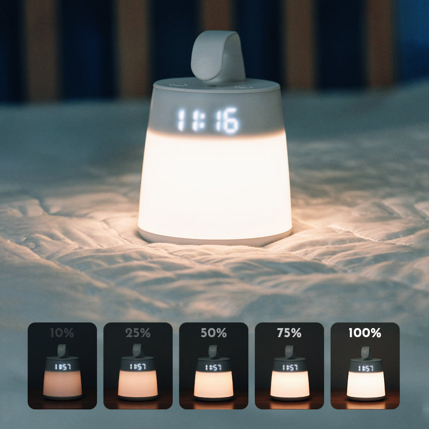 Mountable night light with feeding-time tracker